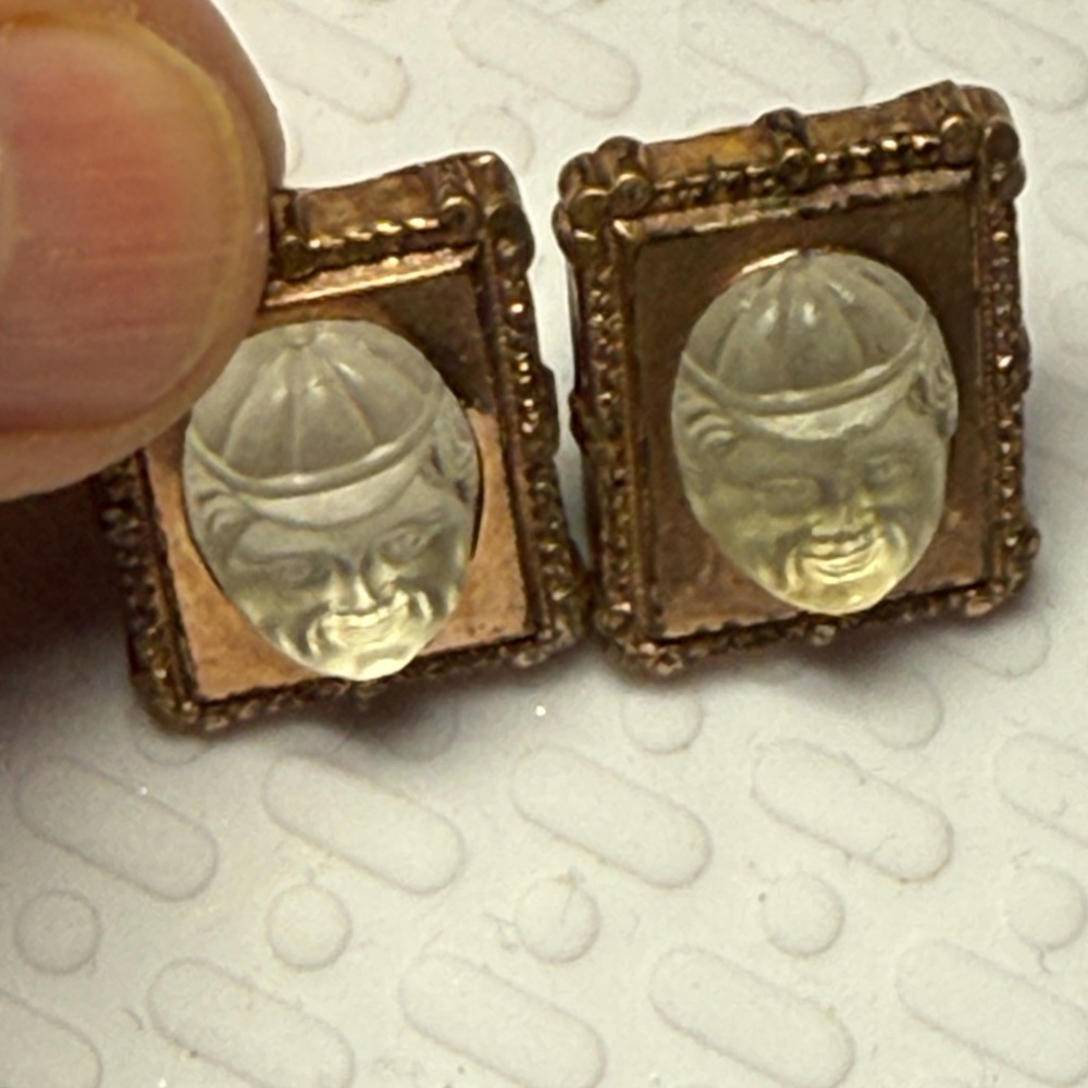 Vintage Gold / brass Cuff links EXTREMELY OLD
